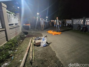 Bambu Runcing Berlumuran Darah di TKP Tewasnya Preman Samson