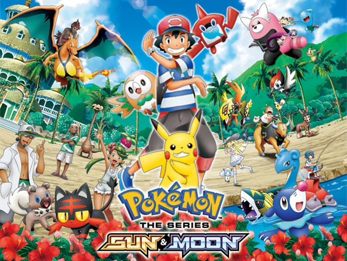 Poster Anime Pokemon The Sun and Moon Poster Anime Pokemon The Sun and Moon