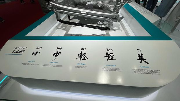 Rangka Heartect Suzuki dipamerkan di arena IIMS 2025