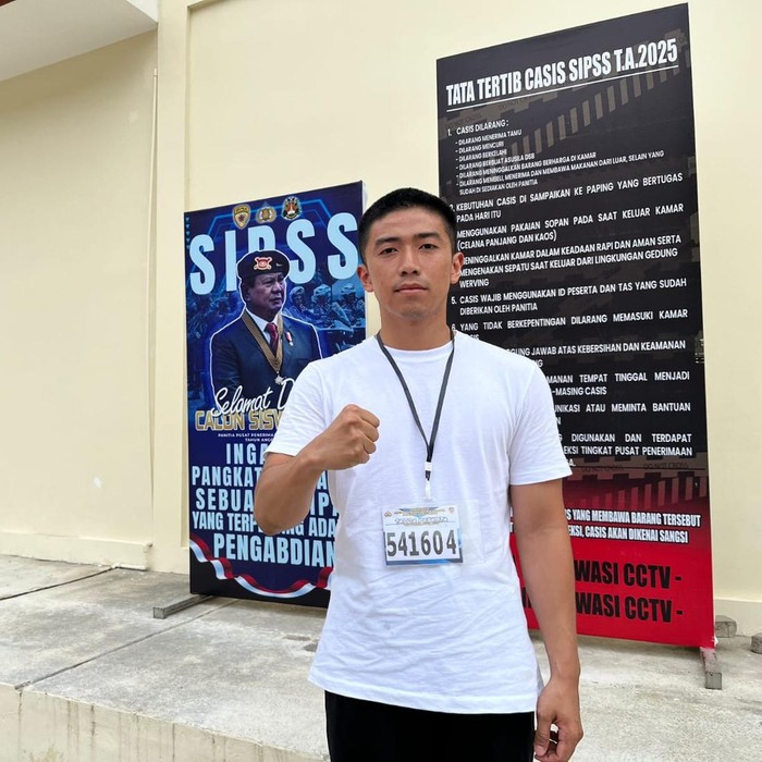 Sarjana Jurusan TI Fakultas Sains dan Matematika Undip Muhammad Rafli Akbar ikut seleksi SIPSS Polri 2025 di Akpol, Semarang.