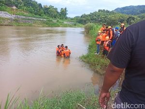 Pria Nyebur ke Sungai Opak Bantul gegara Diuber Warga Ditemukan Tewas