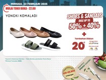 Aneka Sepatu dan Sandal Diskon Gede-gedean di Transmart Full Day Sale