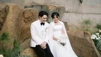Gregoria Mariska Tunjung resmi menikah dengan Mikha Angelo. Pasangan ini menikah setelah bertahun-tahun menjalin hubungan asmara. Foto: Instagram/gregoriamrska