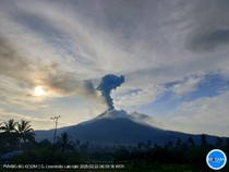 Gunung Lewotobi Laki-laki Erupsi Besar Lagi, Hujan Batu dan Lumpur