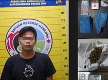 Nyamar Jadi Pembeli, Polisi Tangkap Pengedar Ganja Resahkan Warga di OKU