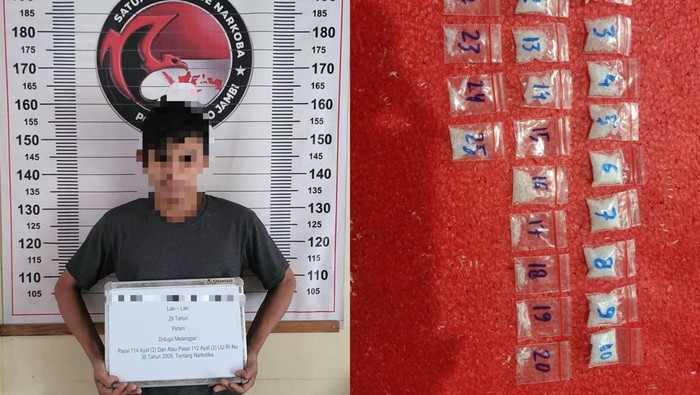 Polisi menangkap bandar sabu di Muaro Jambi, Jambi