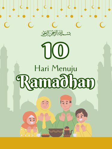 Poster Hitung Mundur Ramadhan 1446 H