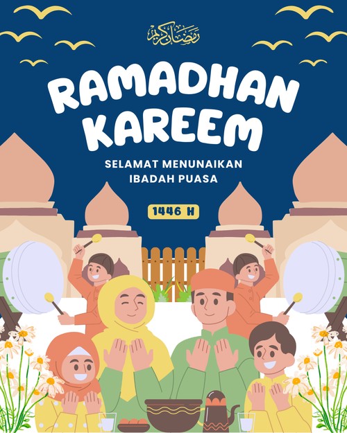 Poster Ramadhan Kareem Anak SD