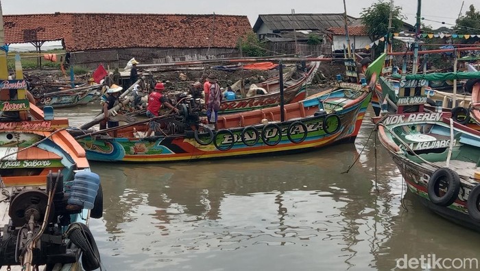 Potret perahu milik Umin yang hilang di perairan Indramayu