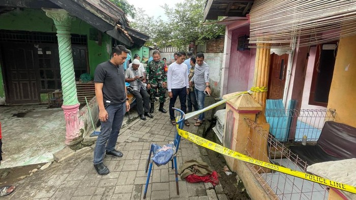 Lokasi penemuan janin di Pakupatan, Kota Serang, Banten
