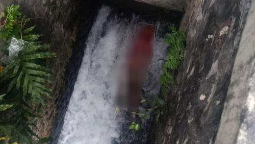 Mayat perempuan berinisial S ditemukan tersangkut di aliran Sungai Tempasan, Desa Pringgasela, Kecamatan Pringgasela, Lombok Timur. (Foto: Dok. Istimewa)