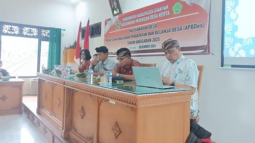 Musyawarah desa soal penetapan APBDes di Gianyar. (IST)