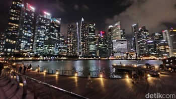 Hasil ultrawide di malam hari. Foto: Adi Fida Rahman/detikINET