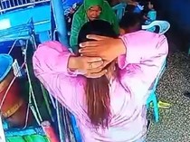 Viral Aksi Perempuan Berambut Pirang Gasak Motor Wisatawan di Garut