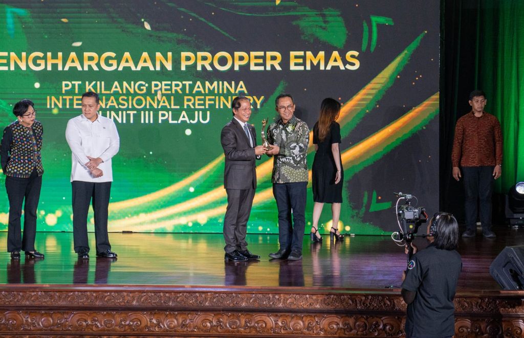 Kilang Pertamina Plaju raih Proper Emas 2024. (Dok. Kilang Pertamina Plaju) Kilang Pertamina Plaju raih Proper Emas 2024. (Dok. Kilang Pertamina Plaju)