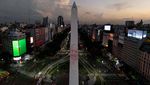 Kondisi Kritis, Wajah Paus Fransiskus Tampil di Monumen Obelisk Argentina