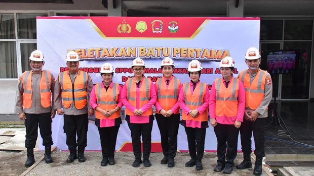 Launching Program Pekarangan Pangan Lestari (P2L) di Akademi Kepolisian (Akpol) Semarang Kecamatan Gajahmungkur, Semarang (24/2/2025).