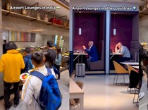 Bak Prasmanan Kondangan, Ruang Tunggu Bandara Ini Riuh Ramai