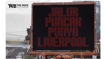 Fans Liverpool di Indonesia pun merayakannya. Foto: X.com