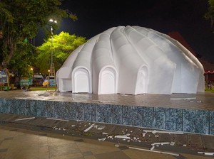 Viral Ornamen Ramadan di Balai Kota Solo Berserakan Usai Hujan, Ini Faktanya