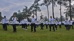 Para Kepala Daerah Apel dan Senam Pagi di Hari Keempat Retret