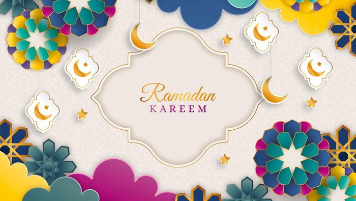 Poster menyambut bulan Ramadhan 2025 gratis.