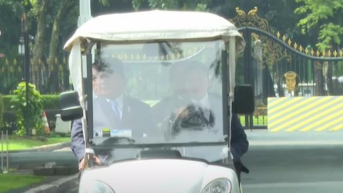 Prabowo, Jokowi dan SBY hadiri peluncuran Danantara (dok. YouTube Setpres)