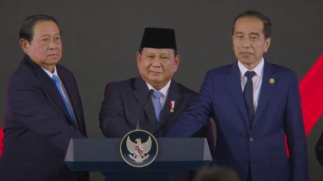 Deretan Momen Bareng Prabowo dengan SBY-Jokowi dalam Sepekan