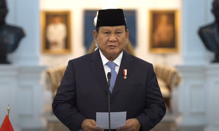 Presiden Prabowo Subianto (dok. YouTube Setpres)