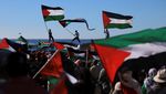 Protes Donald Trump, Warga Cape Town Kibarkan Bendera Palestina