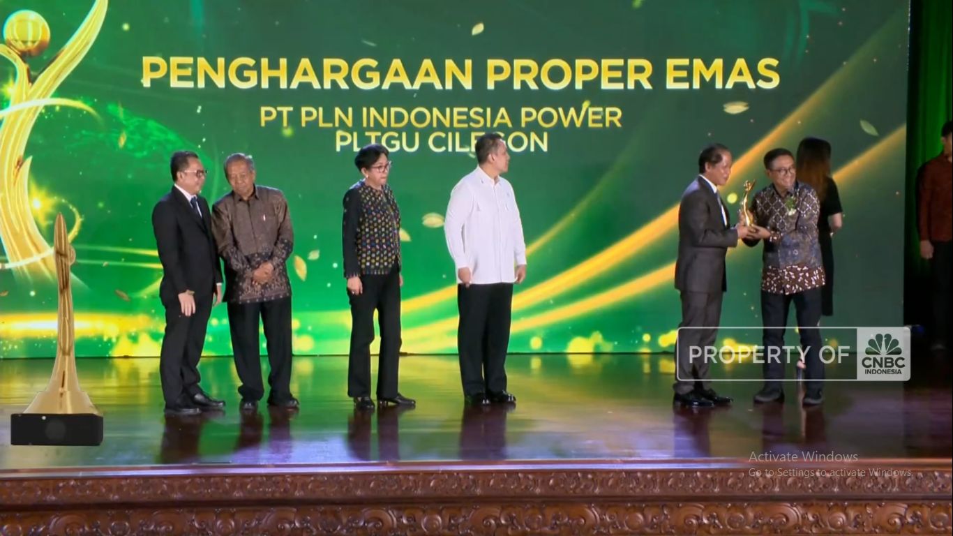 PT. PLN Indonesia Power PLTGU Cilegon Raih Anugerah Lingkungan PROPER 2024 (CNBC Indonesia TV)