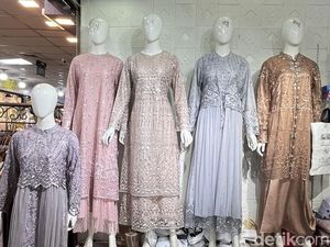 Video Tren Baju Lebaran di Thamrin City: Gamis Warna Gradasi dan Motif Bunga