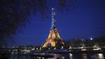 3 Tahun Perang Ukraina, Menara Eiffel Dihiasi Cahaya Biru-Kuning