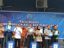 BNNP Sumsel Musnahkan 15 Kg Sabu Jaringan Malaysia-Pekanbaru