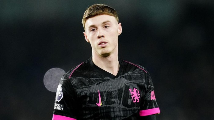 Chelseas Cole Palmer during the Premier League match at the American Express Stadium, Brighton. Picture date: Friday February 14, 2025. (Photo by Adam Davy/PA Images via Getty Images)