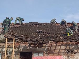 Ngerinya Lisus Rusak Puluhan Rumah-Robohkan Pabrik Briket di Klaten
