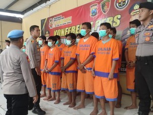 19 Maling Motor di Sidoarjo Dibekuk Selama Sebulan
