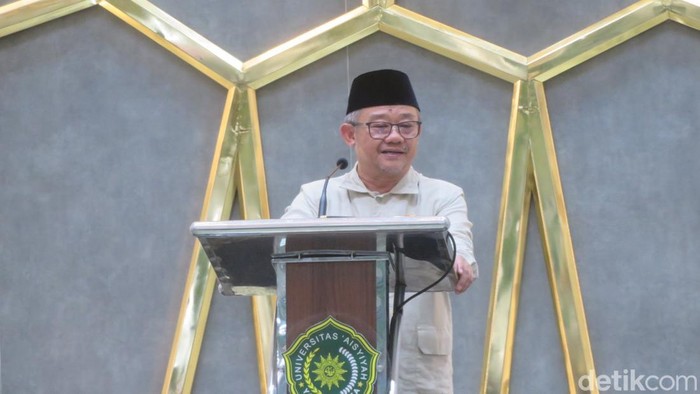 Mendikdasmen Abdul Muti, saat ditemui di Masjid Walidah Dahlan, Kampus Universitas Aisyiyah (Unisa) Yogyakarta, Selasa (25/2/2025).