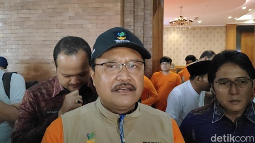 Menteri Sosial (Mensos) Saifullah Yusuf atau Gus Ipul di Badung, Bali, Selasa (25/2/2025). (Agus Eka/detikBali)