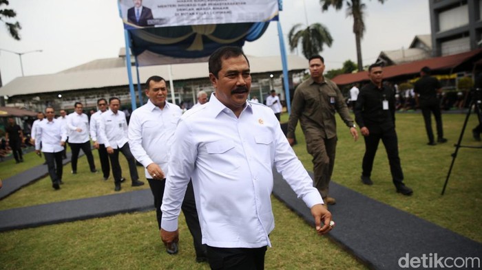 Menteri Imigrasi dan Pemasyarakatan (Imipas) Agus Andrianto mengunjungi Rutan Kelas I Cipinang, Jakarta Timur, Selasa (25/2/2025). Kedatangannya untuk menghadiri makan siang bersama tahanan.