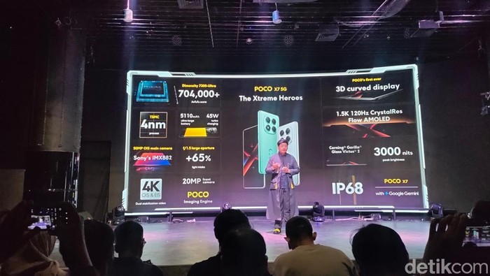 Poco X7 5G resmi dirilis di Indonesia. HP ini datang membawa peningkatan, dengan harga yang tak jauh berbeda dari pendahulunya.
