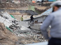 Video: Proyek Jembatan Jalan Raya di Korsel Ambruk, Dua Pekerja Tewas