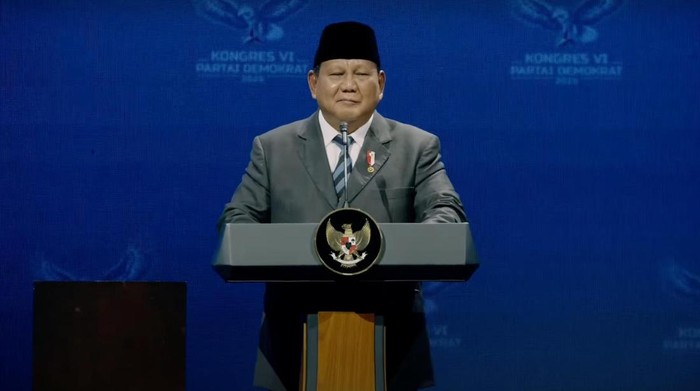 Presiden Prabowo Subianto. (YouTube Partai Demokrat)