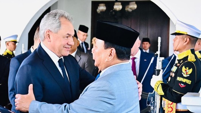 Presiden RI Prabowo Subianto bertemu dengan Sekretaris Dewan Keamanan Rusia Sergei Shoigu di Istana Merdeka, Jakarta. Foto: Foto: Laily Rachev - Biro Pers Sekretariat Presiden.