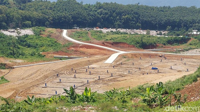Progres Pembangunan zona 5 untuk perluasan TPA Sarimukti