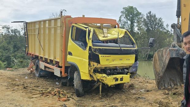 Truk setelah dievakuasi (Foto: Dok Istimewa)