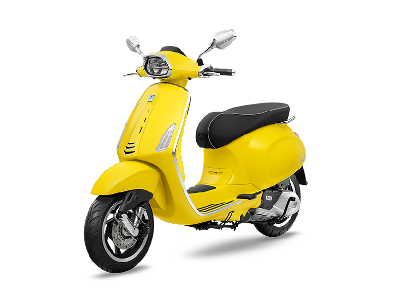 Vespa Sprint 150 warna Yellow Curioso 2025.