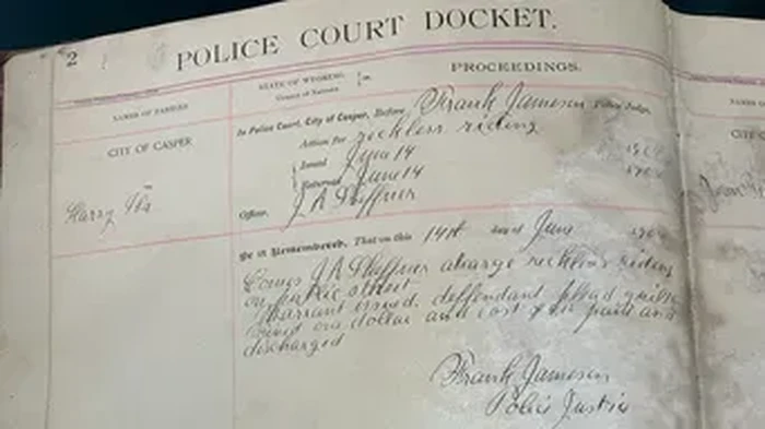 Catatan laporan polisi tahun 1904