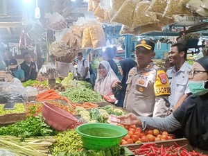 Kapolres Probolinggo Kota Sidak Pasar Tradisional Jelang Ramadan