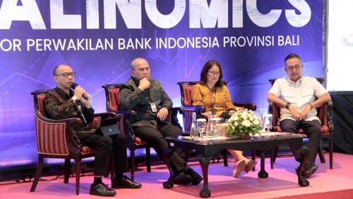 Kegiatan diseminasi perkembangan ekonomi dan kebijakan terkini bertajuk Balinomic di Kantor Perwakilan Bank Indonesia Provinsi Bali, pada Selasa (25/2/2025). (Foto: Dok. BI Provinsi Bali)